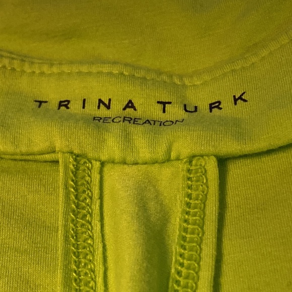 Trina Turk Recreation Workout Athletic Shirt Top with Back Cutouts Sz Small EUC - Picture 5 of 5
